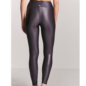 Gunmetal Active Nylon-Blend Leggings